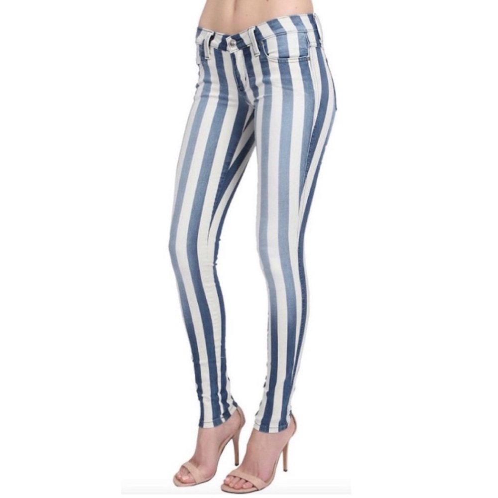 FRANKIE B STRIPPED JEANS
